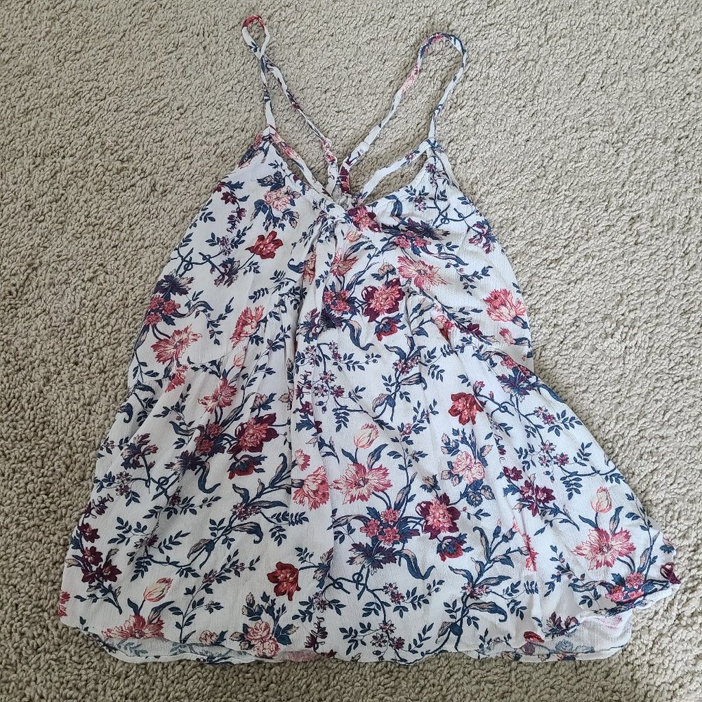 American Eagle Strappy Floral Cami XS